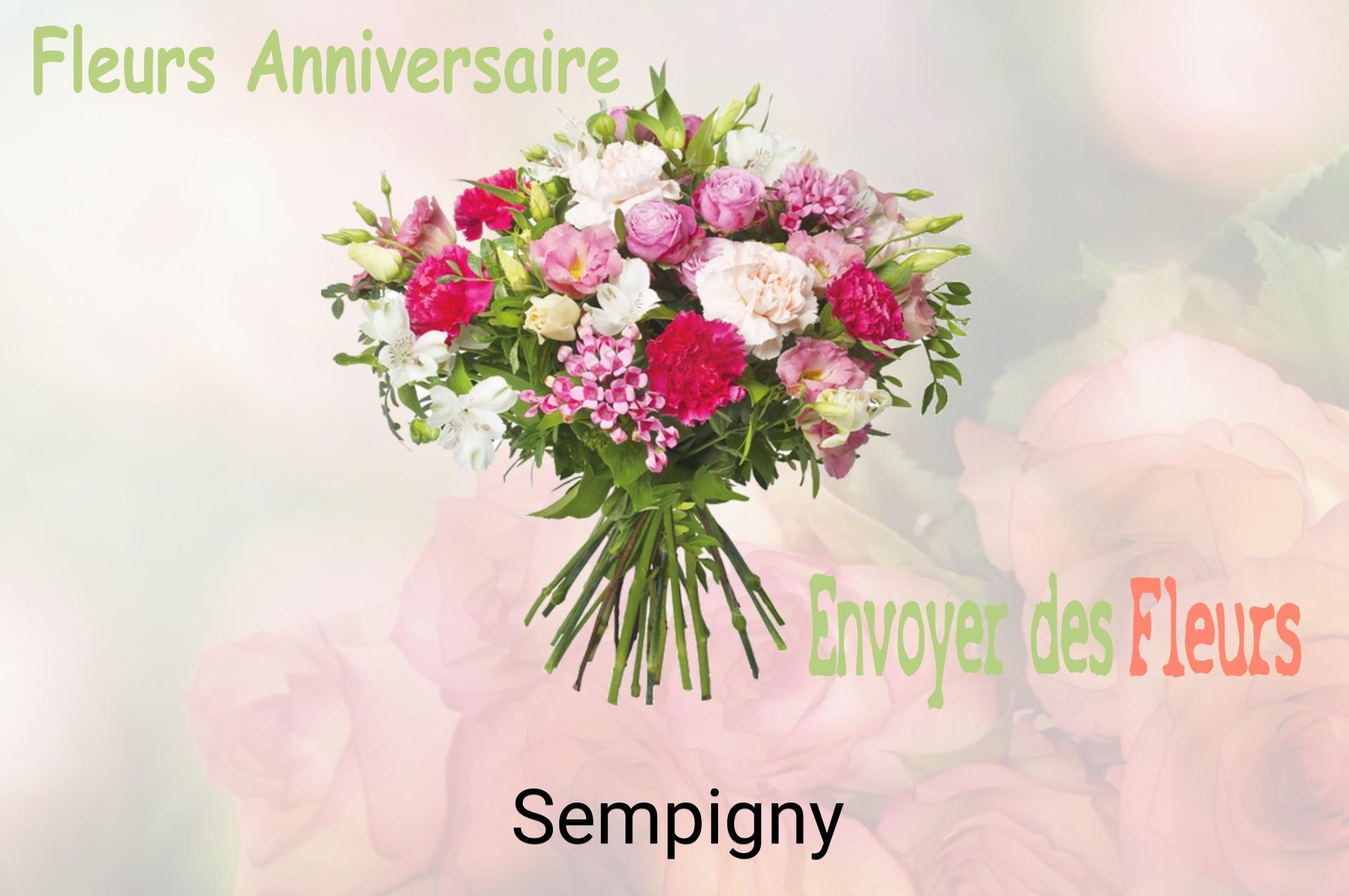 Bouquet de fleurs d’anniversaire livré à Sempigny